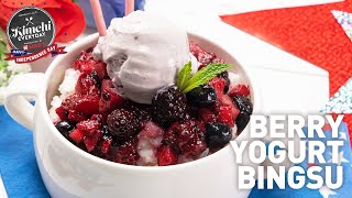 Berry Yogurt Bingsu Berry Yogurt Shaved Ice 베리 요거트 빙수 4Th Of July Dessert, Korean-Style