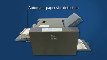 Manufacturer Video of the Duplo Df-1200 Automatic Air Suction Folder