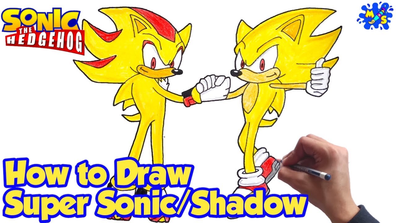 sonic the hedgehog, shadow the hedgehog, super sonic, and super shadow ( sonic) drawn by nova-rpv