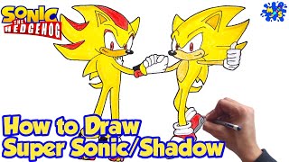 HOW TO DRAW SONIC'S SHADOW  How to Draw the Shadow from Sonic Movie - Sonic  The Hedgehog 