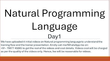 Day1 Natural Adabas Training