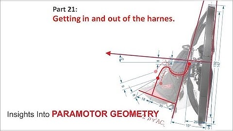 Getting in and out of the harness. Paramotor geometry part 21.1