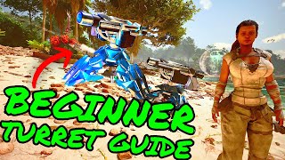 Beginner Guide To TURRETS in Ark Survival Ascended!!! How to Use Turrets for PVP or anything!!!