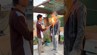 विकास सर को पुतला बना दिया 😨😱ll #shortsfeed #danger #vikassir #school #shorts #fun