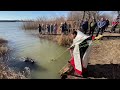 Великое освящение воды на р. Дунай