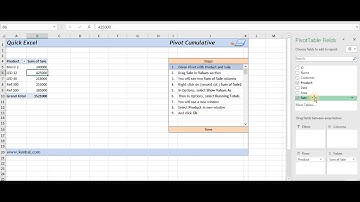 Cumulative using Pivot - Quick