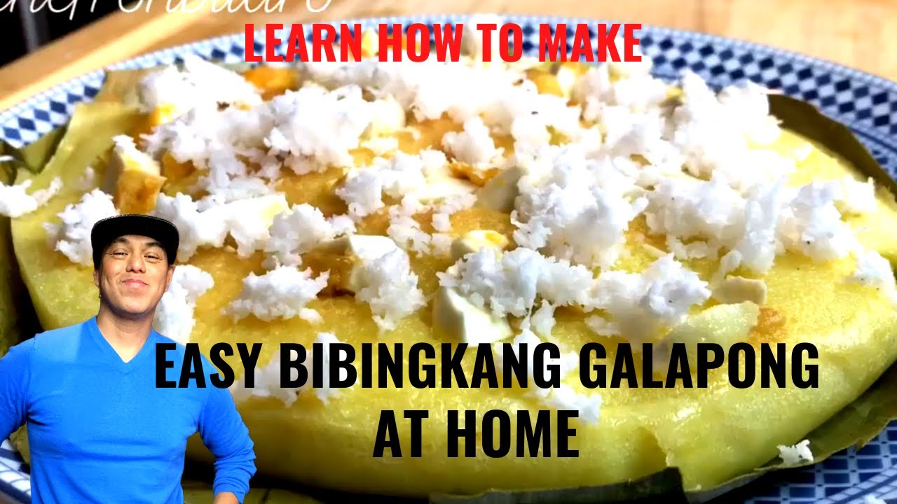 BIBINGKANG GALAPONG WITH SALTED EGGS (BAKED RICE CAKES WITH SALTED EGGS