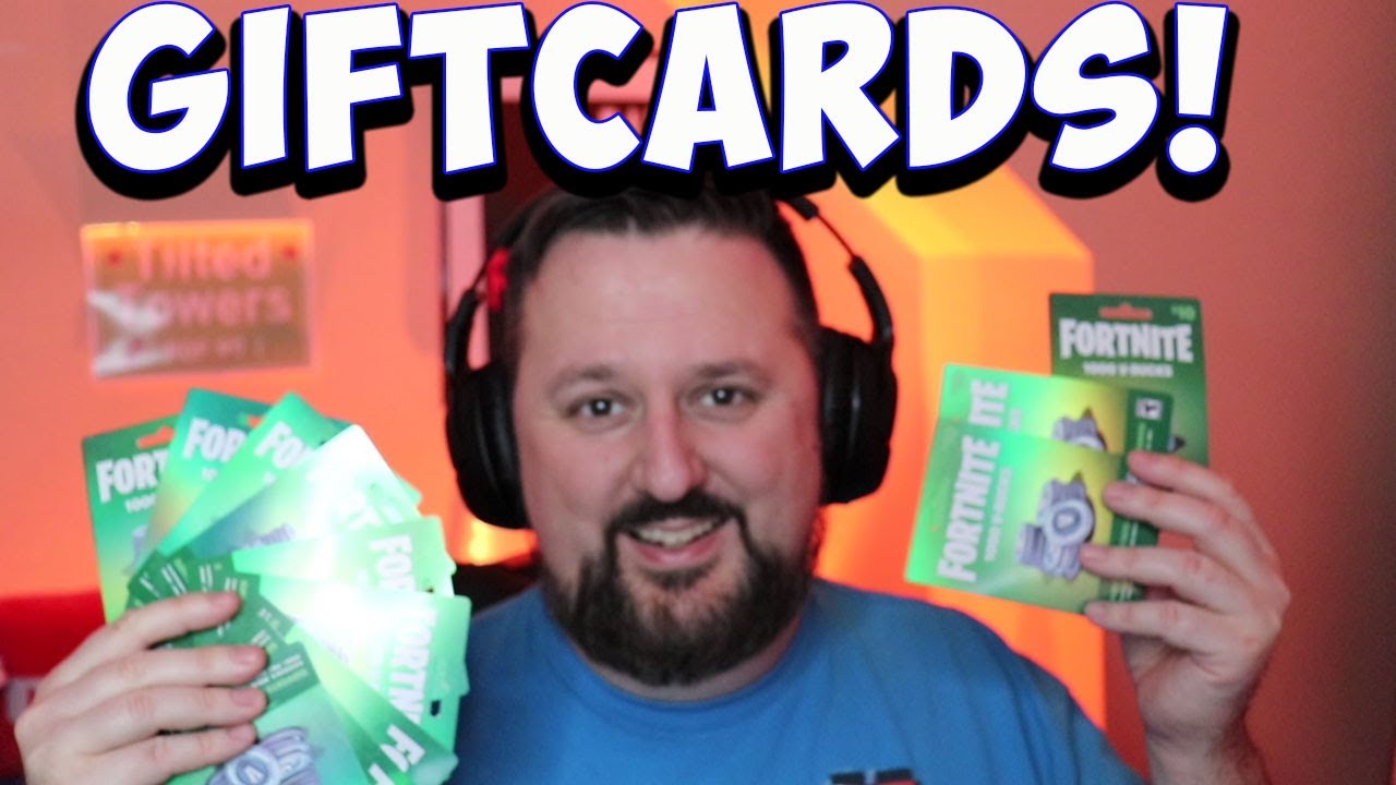 How To Redeem Fortnite Gift Card Giveaway Youtube