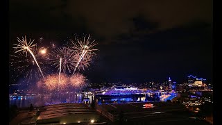 Hamburg Cruise Days 2025 Droneshots From The Firework Blue Port