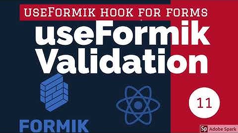 React Formik Using useFormik Hook with Validation #13
