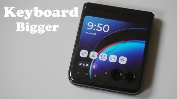 How To Change Keyboard Size On Motorola Razr Plus / 40 Ultra - Bigger & Smaller