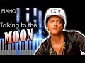 Bruno mars  talking to the moon  piano tutorial  cover