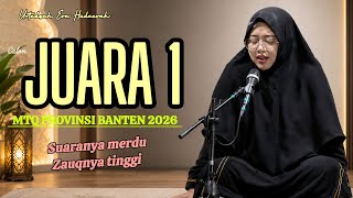 ‼️The Zauq & rhythm touch the heart. Reciter Eva Hudaevah, God willing 1st Place at the 2026 BANT...