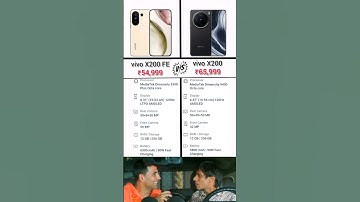 vivo X200 FE VS vivo X200 phone comparison #vivox200fe #vivox200  #phone #shorts #vivo #smartphone