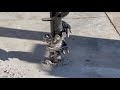 Aggressive rock auger test