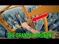 Crane ladder broke whilst climbing hong kong crane climb