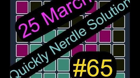 How To Win At Nerdle Every Time | March 25 Nerdle65, hints, solution, answer |  |Online game #shorts