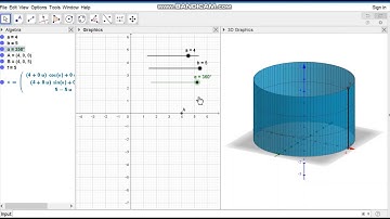 Construction of Curved surface area of cylinder by GeoGebra || GeoGebra Applet || GeoGebra Tutorial