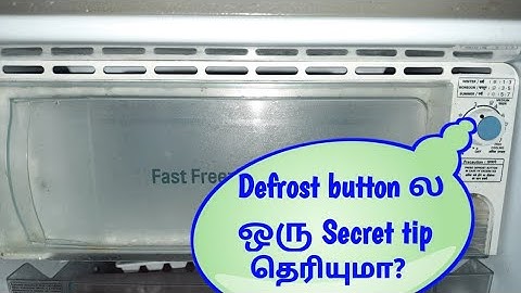 How to turn off Defrost button in refrigerator tamil / Defrost button secret tip