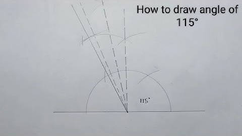 How to draw angle of 115°@concealmentofknowledge8880