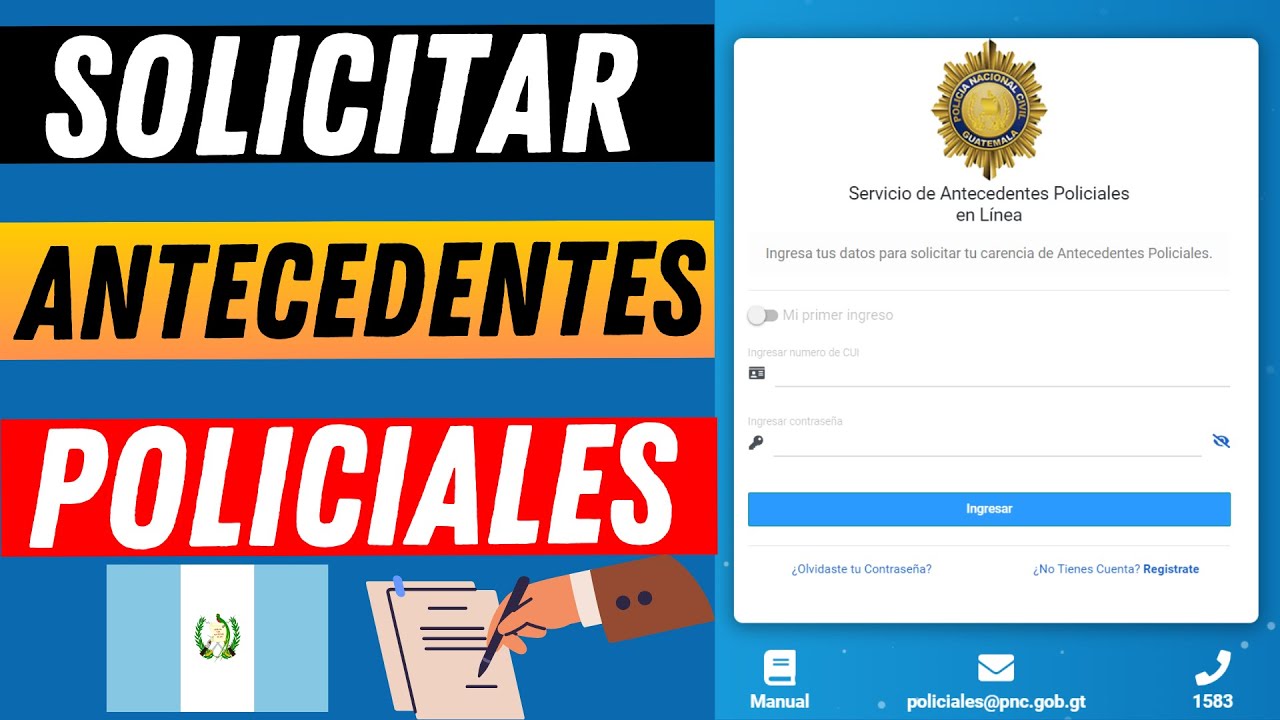 📄Cómo sacar los ANTECEDENTES POLICIACOS o POLICIALES🚓 en Linea
