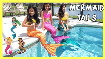 FIN FUN MERMAID TAILS - Live Mermaids Swimming In Our Pool