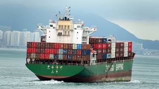 Details Container Ship《中谷临沂 ZHONG GU LIN YI》Passing  the Tsing Ma Bridge in HK 20260902_C0011 News