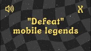 Defeat Mobile Legends - Sound Effect No Copyright