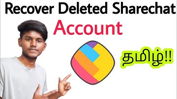 how to recover deleted sharechat account in tamil / how to recover sharechat account in tamil
