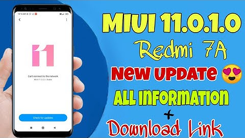 REDMI 7A MIUI 11.0.1.0 INDIA STABLE UPDATE RELEASED | REDMI 7A MIUI 11.0.1.0 UPDATE NOW