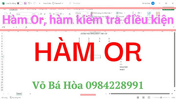 Bài 14  hàm Or, Excel cơ bản  ‐ Được tạo bằng Clipchamp