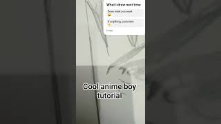 How to draw anime boy easy drawings for beginners subscribe for more 🔥🔥😊😊💛