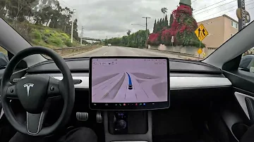 One Hour Through Los Angeles with Zero Human Input on Tesla Full Self-Driving Beta 11.4.2