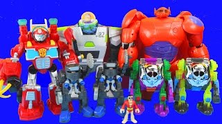 Robot Wars With Baymax Buzz Lightyear Joker Transformers 2Nd Annual Creative Play