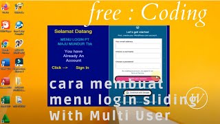 Cara Membuat Menu Login Sliding di Aplikasi VB.Net || Free : Coding  100 % Gratis