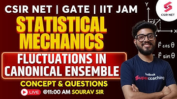 CSIR NET June 2024 | GATE | Statistical Mechanics | Fluctuations in Canonical Ensemble | Sourav Sir