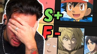 I Asked 100 Anime Fans To Make A Main Character Tier List (ANGRY REACTION)