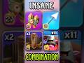 Rocket Bagpack + Giant Arrow + Thrower is INSANE Most Dominating army in Legend League #coc #shorts