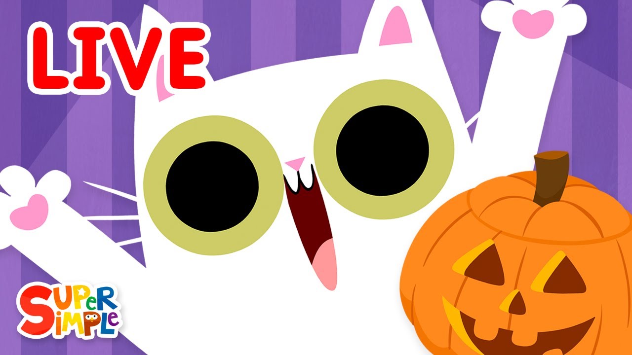 🔴 Super Simple Songs Halloween Livestream 🎃 | Kids Halloween Songs | Super Simple Songs
