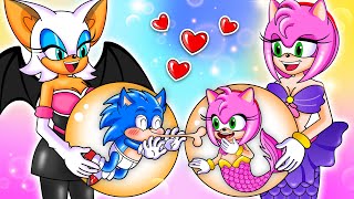 Dont Afaid Amy Pregnant Mermaid Not Monster - Bb Sonic Vs Bb Amy Mermaid Sonic The Hedgehog
