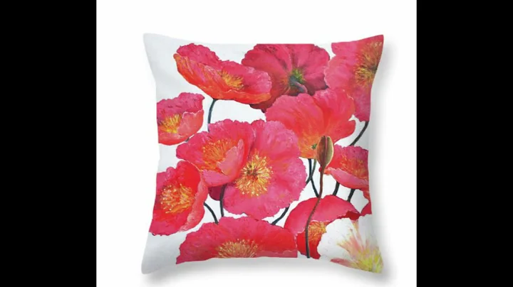 Pink poppies wall art and home decor 2