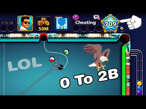 Level 709 Cheating player ? From 0 To 2B Coins Pro 8 ball pool