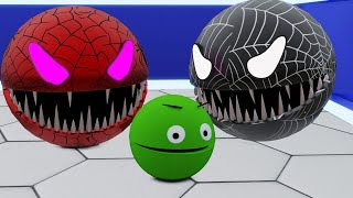 Pacman  Spider Monster Pacman Vs Venom Pacman Vs Warrior Monster Pacman