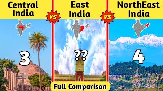 Central india Vs East india Vs North east India Comparison 2023-Part-2 By Youthpahadi🤔🤔