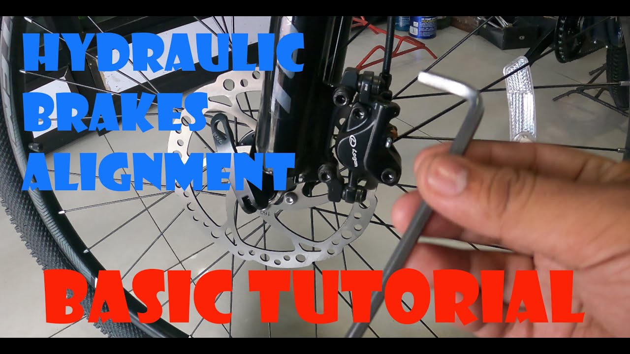 How to align hydraulic brake to rotor disk Basic tutorial YouTube