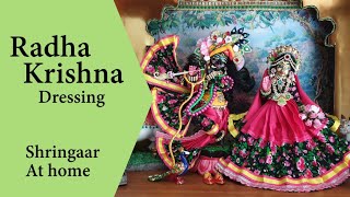 Dressing Radha Krishna Deities