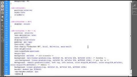 Create a CSS3 Tabbed Navigation