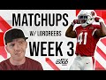 *LIVE* Week 3 Fantasy Football  Matchups, Top Wide Receiver Sleepers, Best Week 3 Stacks