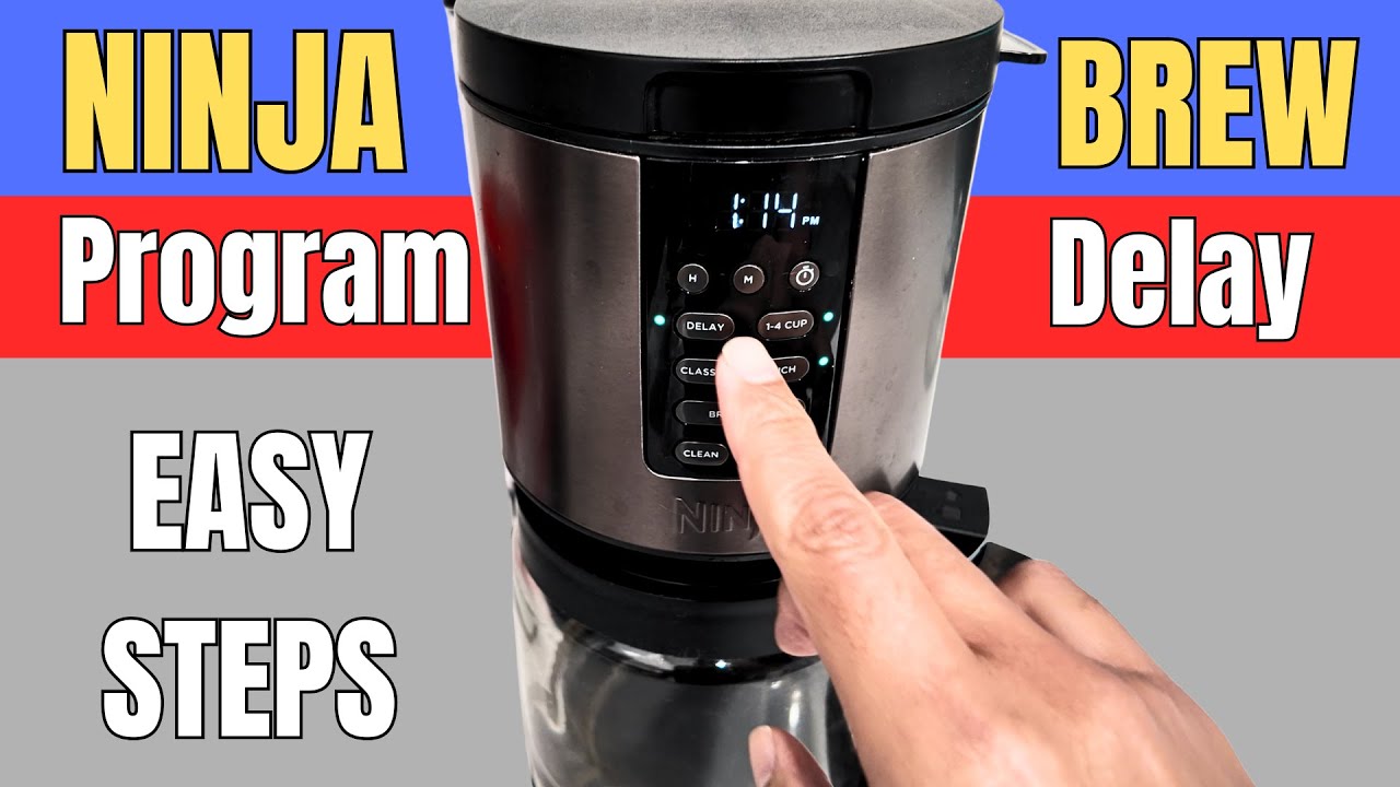 How To Program Ninja Coffee Maker - Delay Brew - YouTube