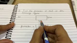 Find the Perimeter of Rectangle || Width is 5cm and Length is 9cm